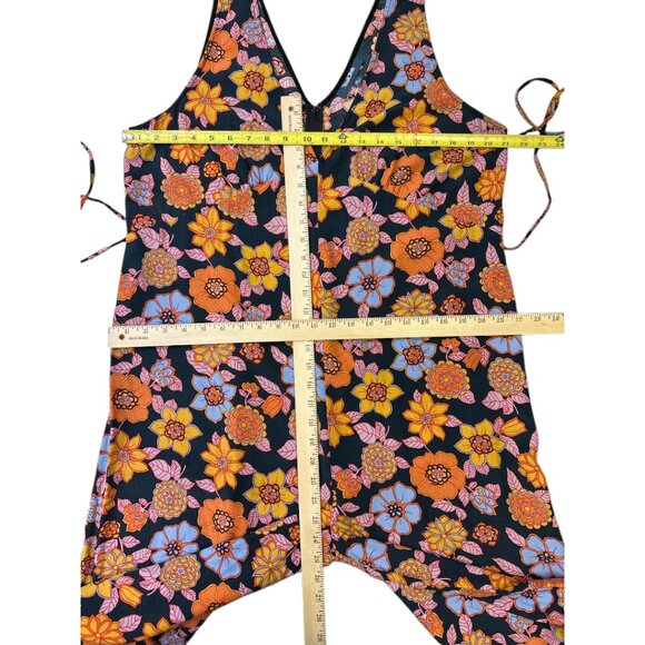 Modcloth Floral V-neck Jumpsuit Women's  XL Retro Boho Festival - Picture 9 of 13
